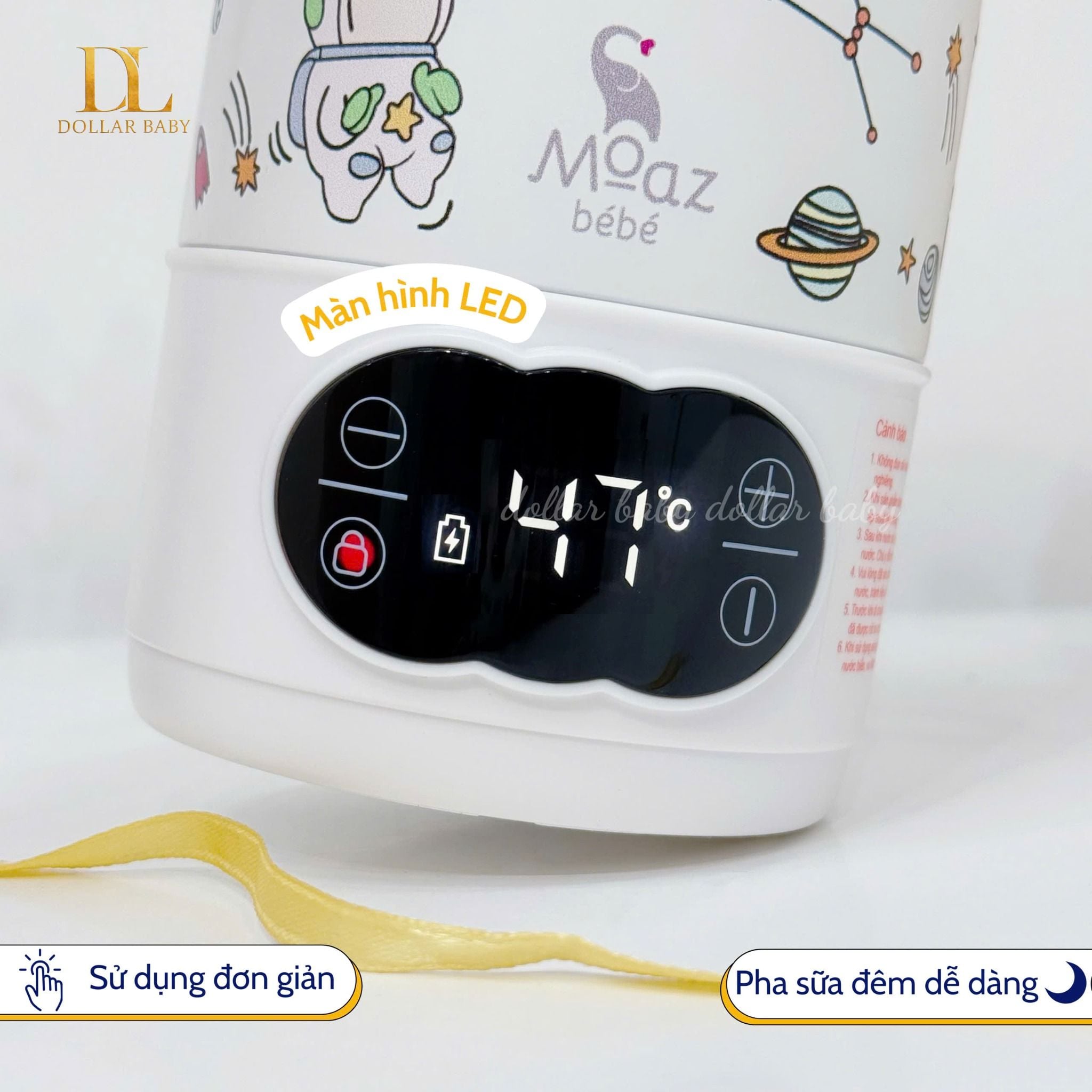  MOAZ BÉBÉ - Bình đun nước cầm tay - MB058 Universe 