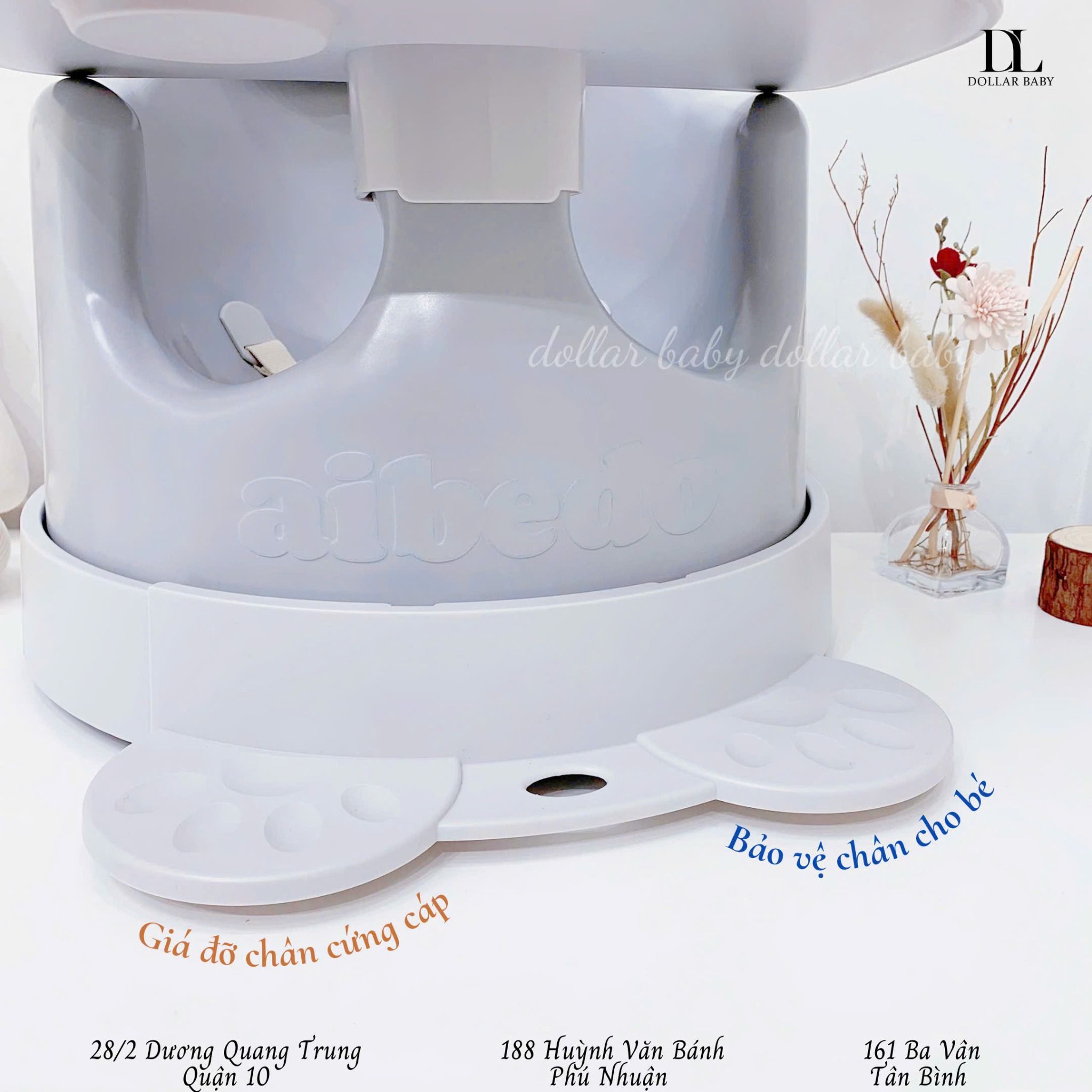  Ghế Ăn Dặm Aibedo Standard Cho Bé Từ 3-36 tháng 