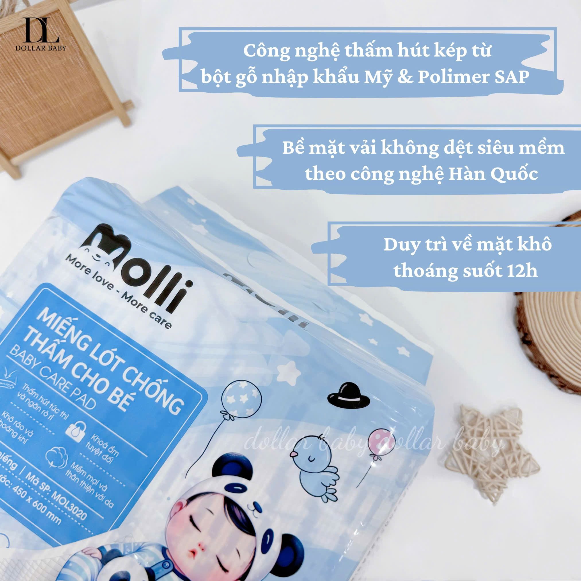  Lót Giấy Chống Thấm Molli 