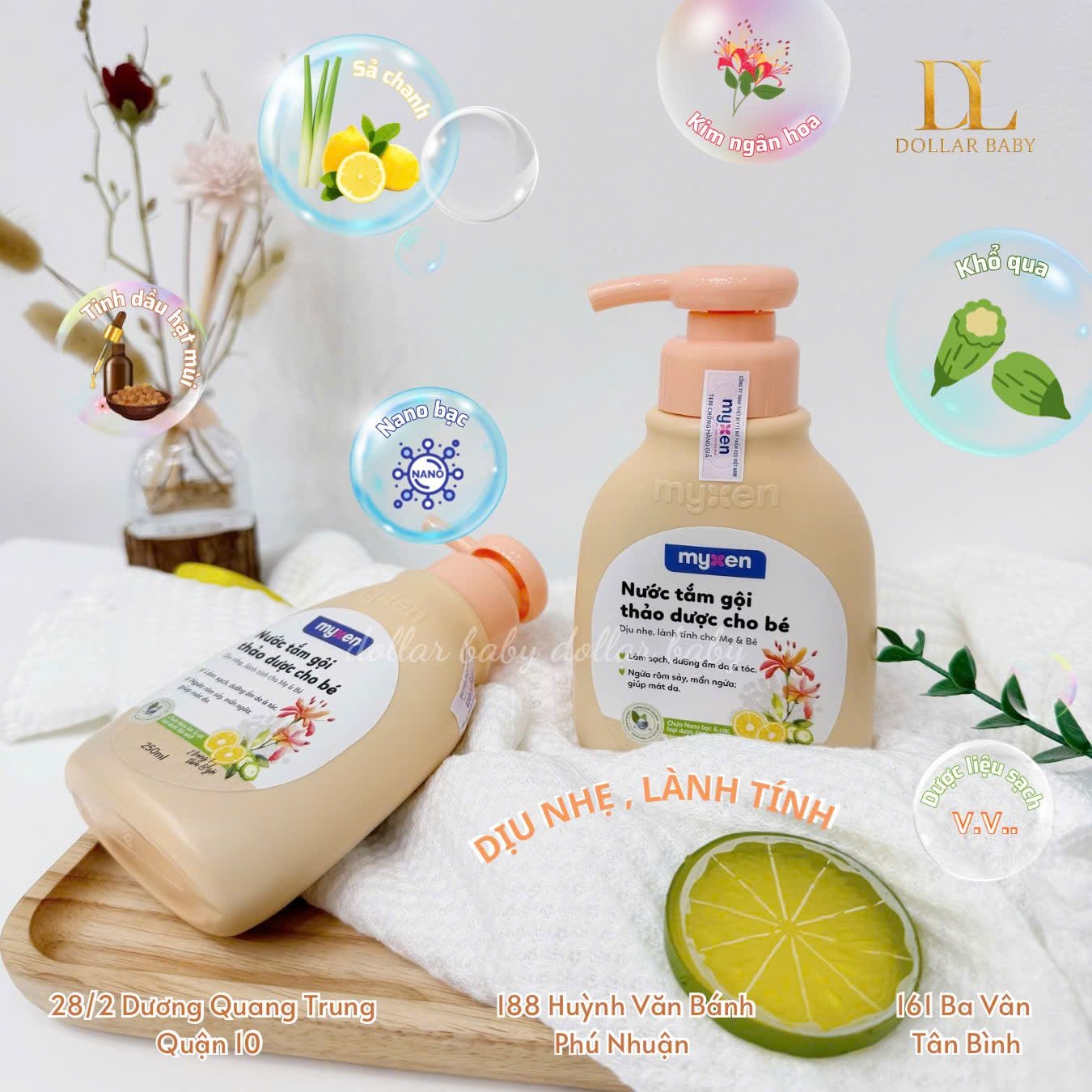  Myxen - Nước Tắm Gội Thảo Dược Cho Bé 