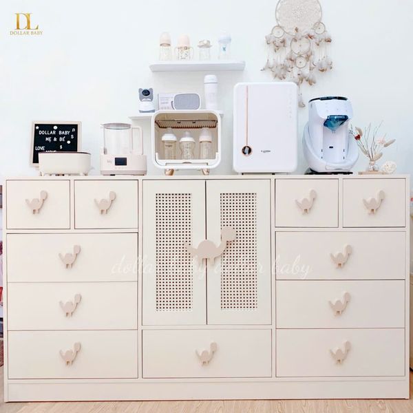  Tủ Gỗ Ngăn Kéo Khủng Long Cánh Mây 3 Ngăn 