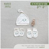  HRNEE - Set PK Mũ Bao Tay Chân Bamboo Chú Voi Con 