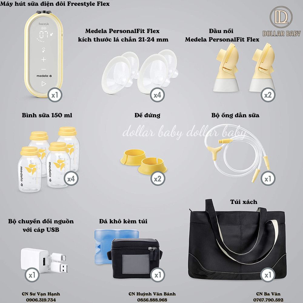  Máy hút sữa điện đôi Medela - Freestyle Flex 