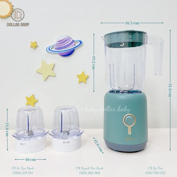  Máy xay 3 cối sinh tố Bear 