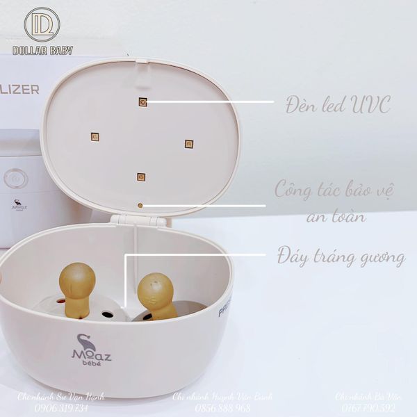  MOAZ BÉBÉ - Máy tiệt trùng ti giả UVC - MB045 