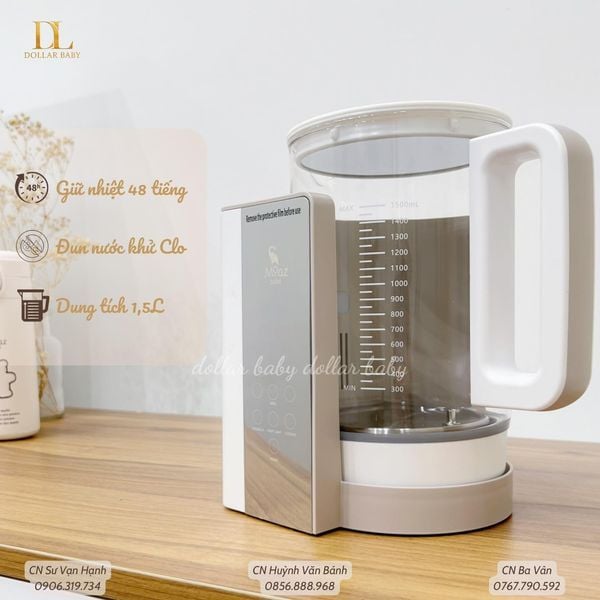  MOAZ BÉBÉ - Bình đun nước giữ nhiệt - MB043 