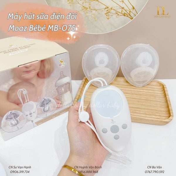  MOAZ BÉBÉ - Máy hút sữa điện đôi - MB075 