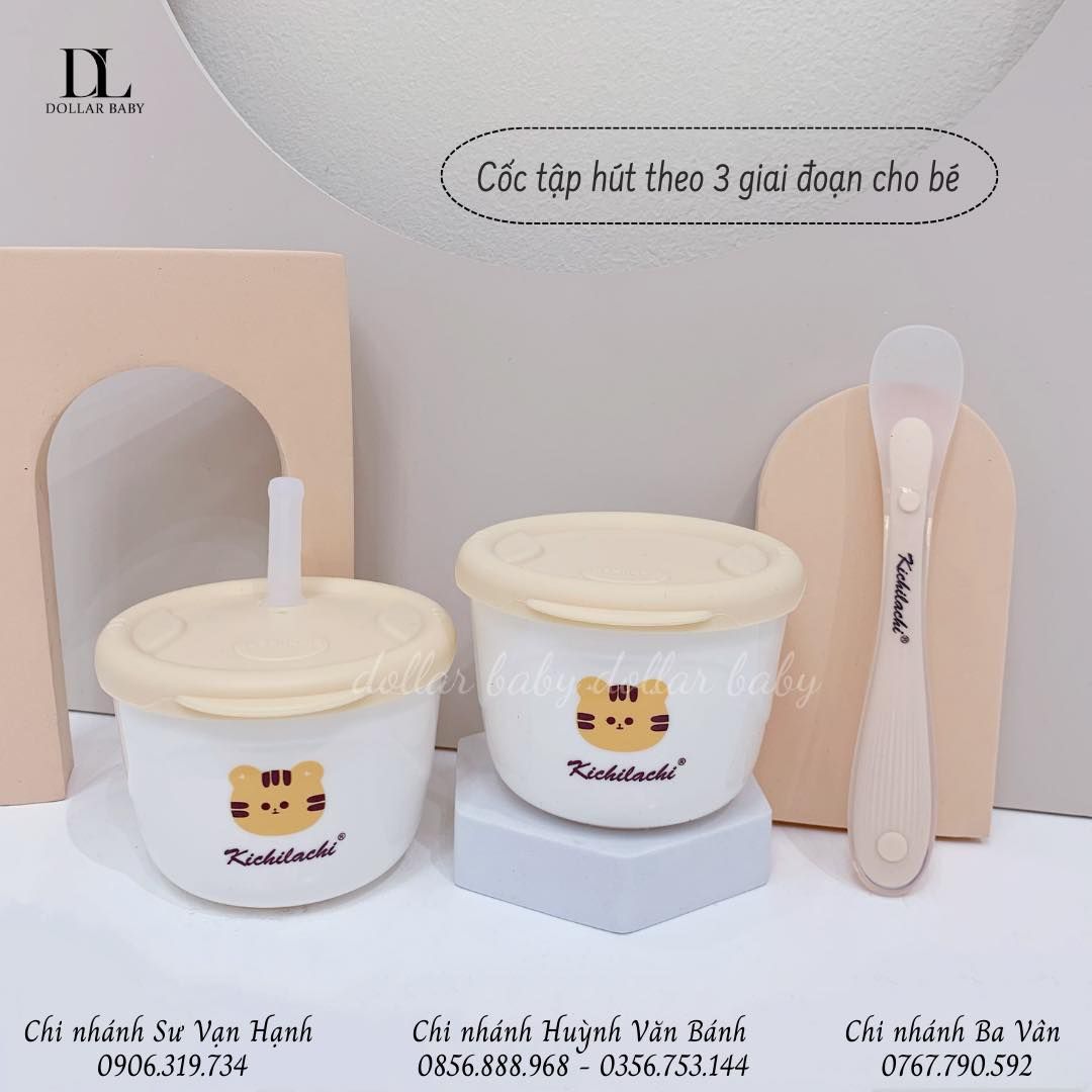  Bộ Cốc Và Chén Ăn Dặm - Kichilachi 