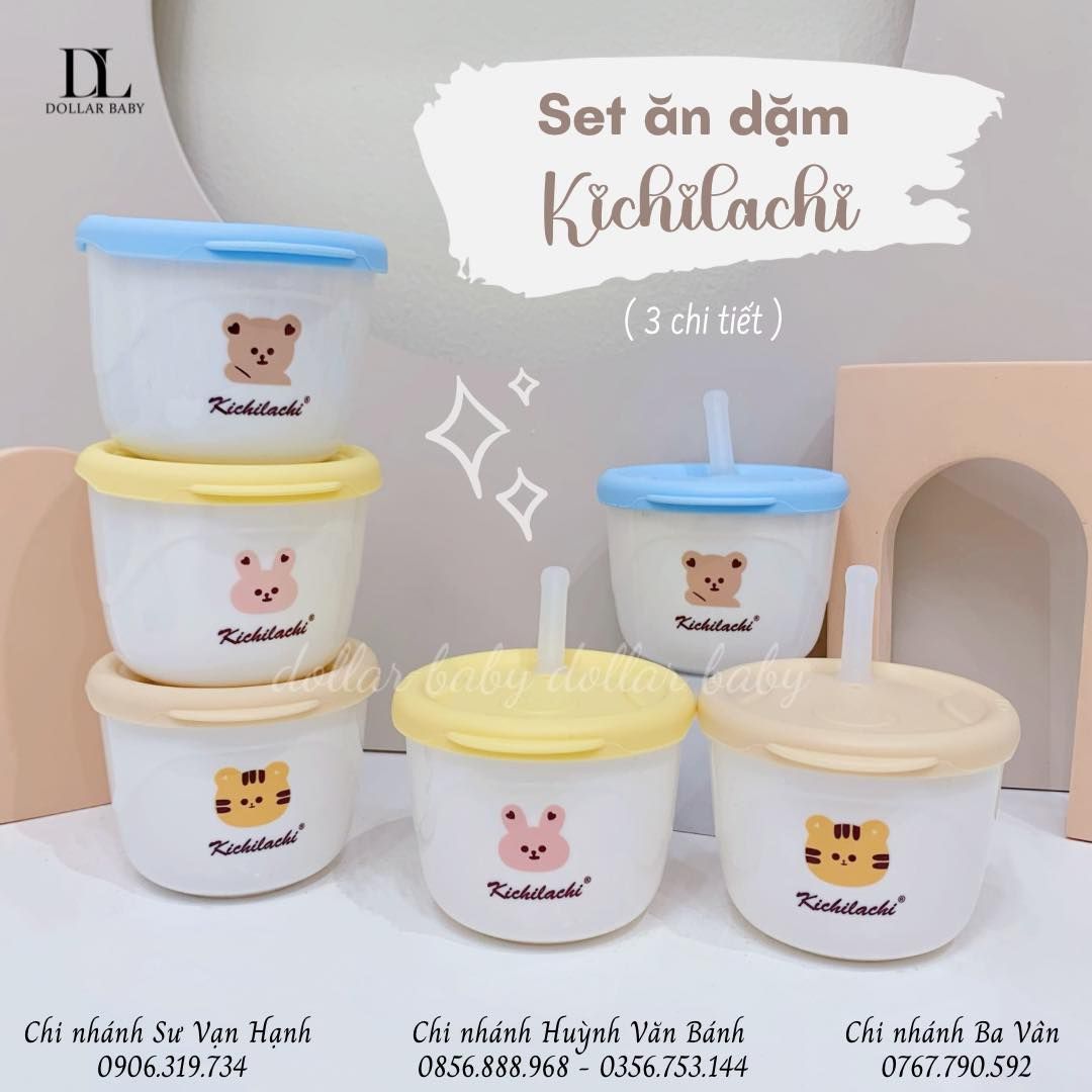  Bộ Cốc Và Chén Ăn Dặm - Kichilachi 