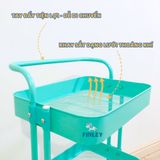  Kệ Sắt 3 tầng Troller Finley MILA Đa Năng Có Bánh Xe 