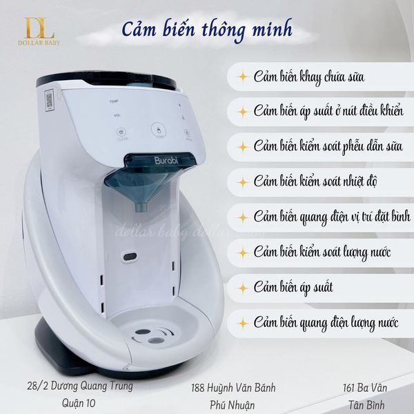  Máy pha sữa Burabi Plus (Phiên bản có kết nối Wifi) 