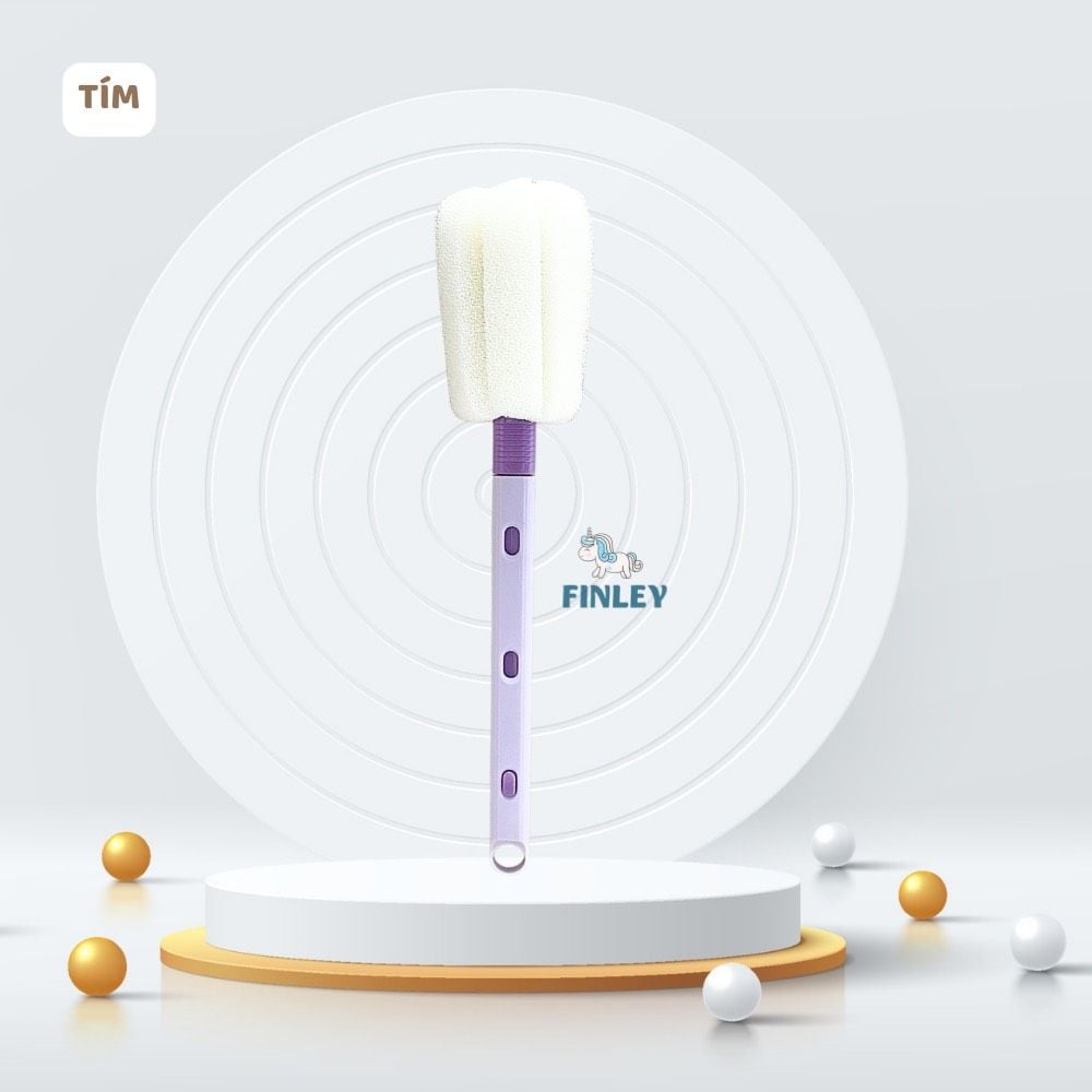  Cọ Rửa Bình Sữa Finley Tay Cầm Điều Chỉnh Độ Dài Ngắn 