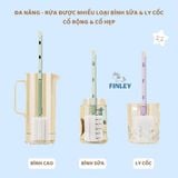  Cọ Rửa Bình Sữa Finley Tay Cầm Điều Chỉnh Độ Dài Ngắn 