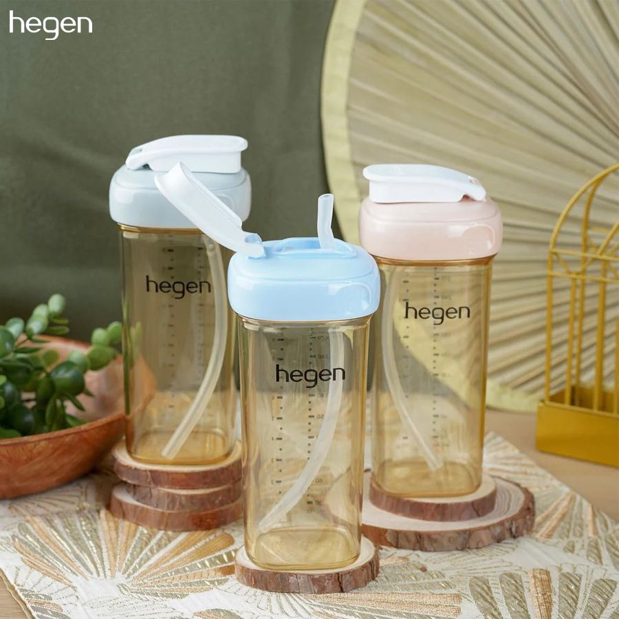  Bình Tập Uống Hegen Straw Cup PPSU - 330ml 