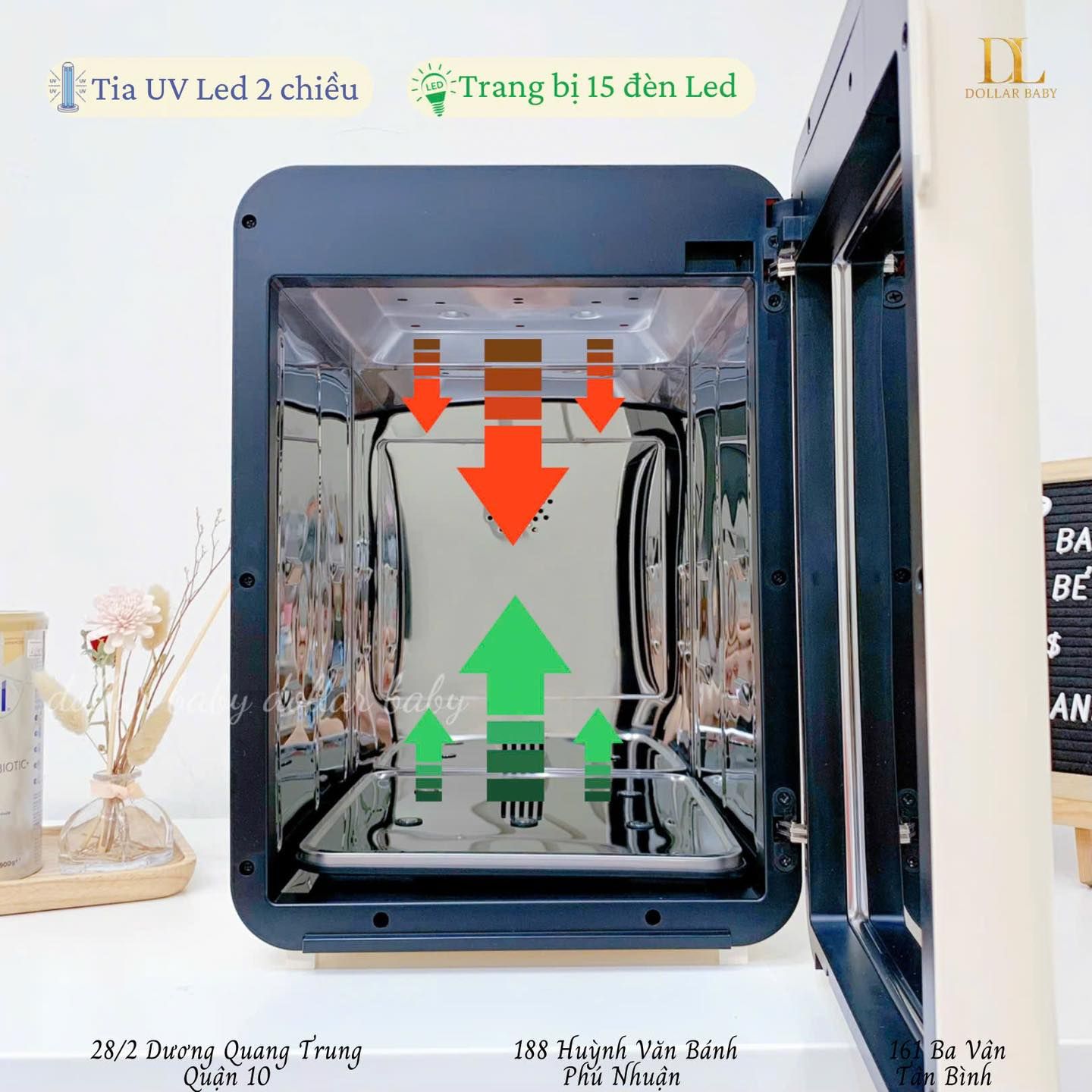  Máy Tiệt Trùng Sấy Khô Haenim UV Led 5G Smart Flex 