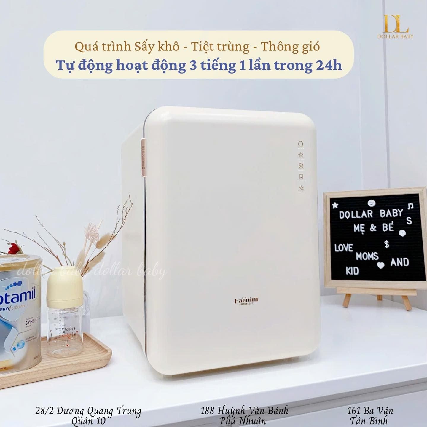  Máy Tiệt Trùng Sấy Khô Haenim UV Led 5G Smart Flex 