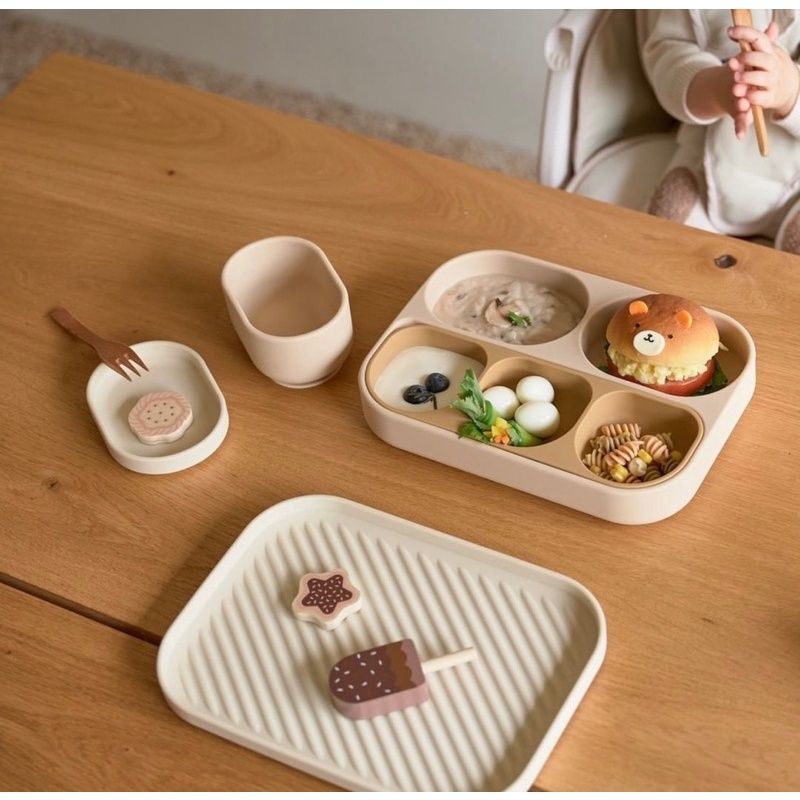  Set Khay Ăn Dặm Silicon Dono&Dono Mamazone 