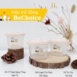  Set 2 Hủ Nhựa Trữ Đông BeChoice 