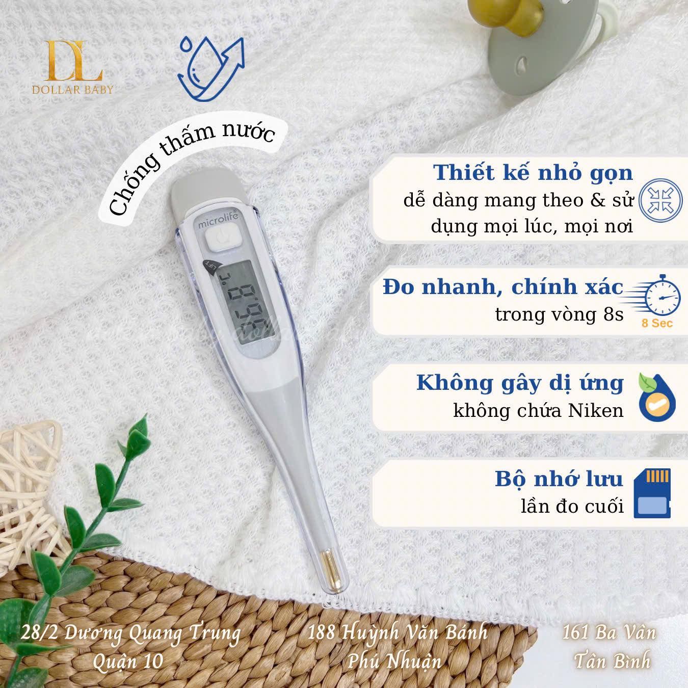  Nhiệt Kế Microlife Điện Tử ( kẹp nách ) - MT 850 