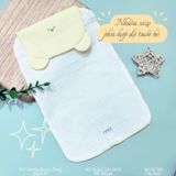  NOUS - Khăn lót lưng thấm mồ hôi màu vàng phối trắng 