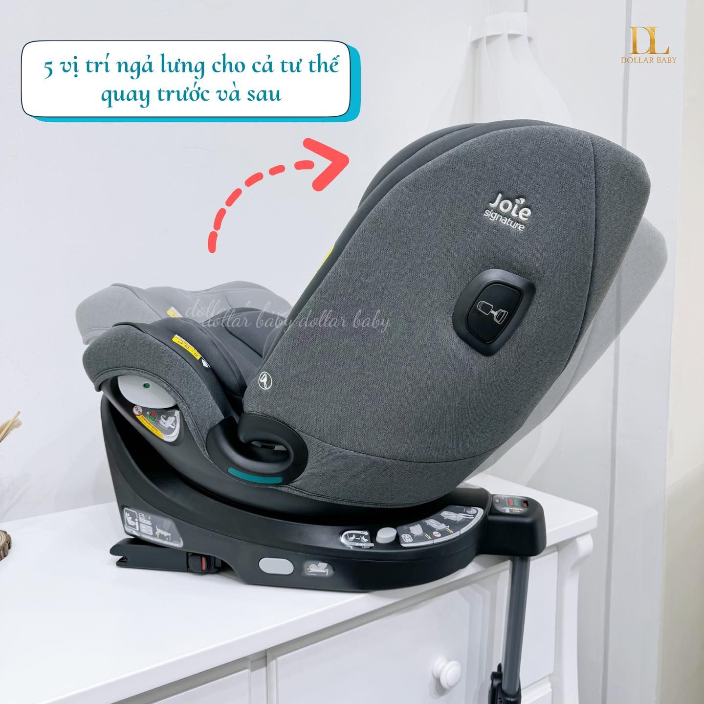  Ghế ngồi ô tô Joie i-Spin XL Signature Ebony 