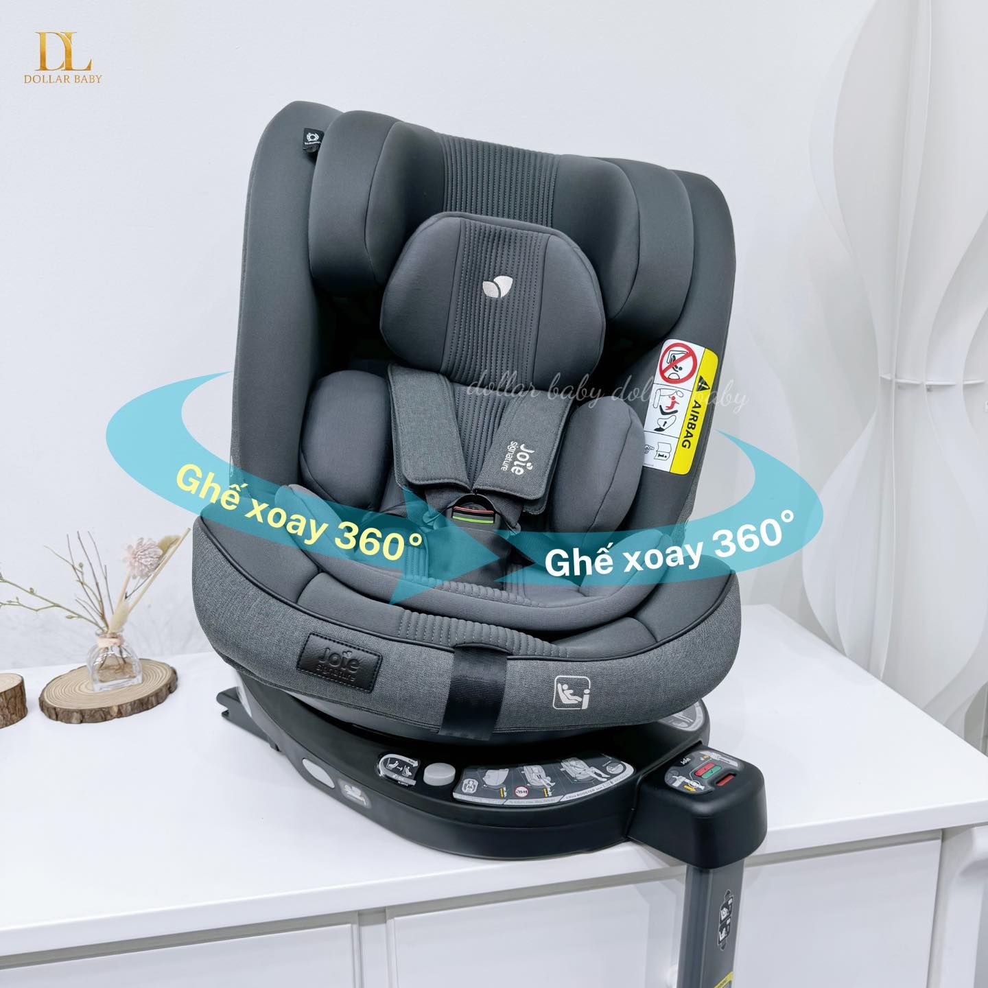  Ghế ngồi ô tô Joie i-Spin XL Signature Ebony 