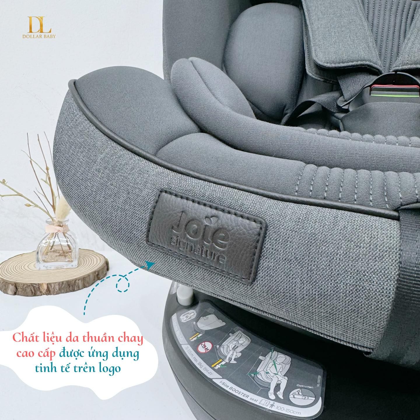  Ghế ngồi ô tô Joie i-Spin XL Signature Ebony 