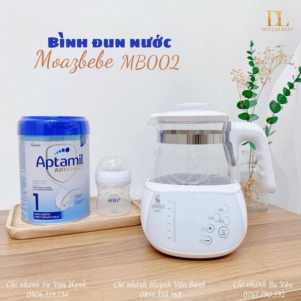  MOAZ BÉBÉ - Bình Đun Nước Giữ Nhiệt - MB002 