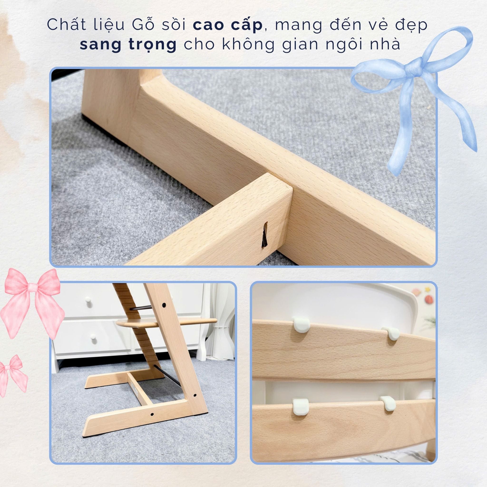  Ghế Ăn Dặm LouLou ( Full Set ) 