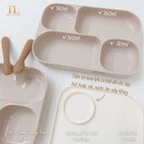  Khay Ăn Dặm Kèm Nắp Đậy Ubmom 