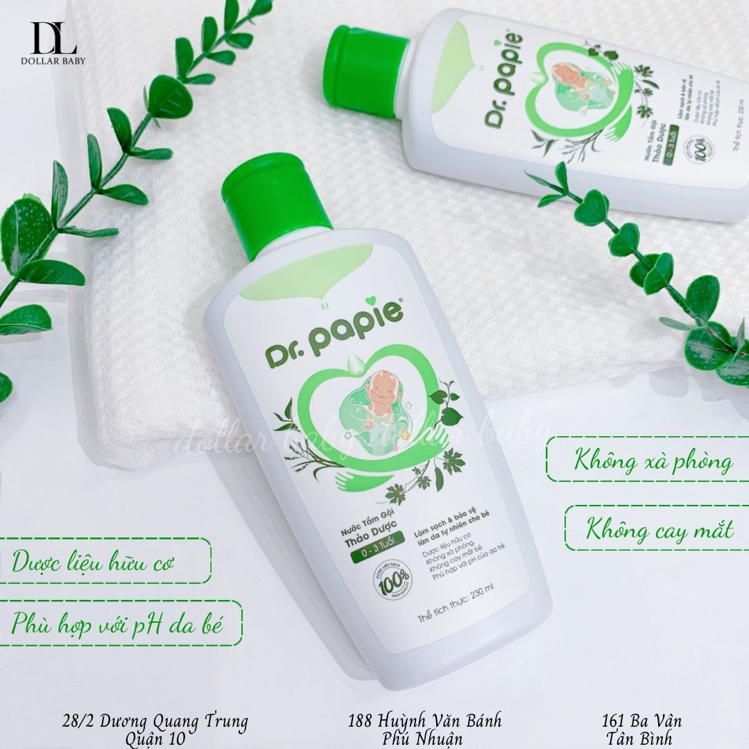  Nước Tắm Gội Thảo Dược Phòng Cảm Lạnh DR.PAPIE 