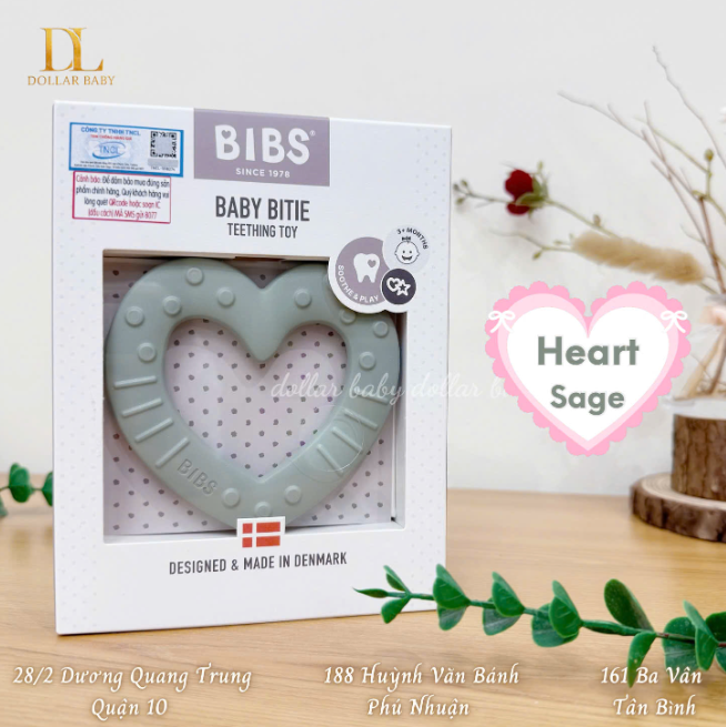  Gặm Nướu Hình Trái Tim BIBS Baby Bitie Hear 