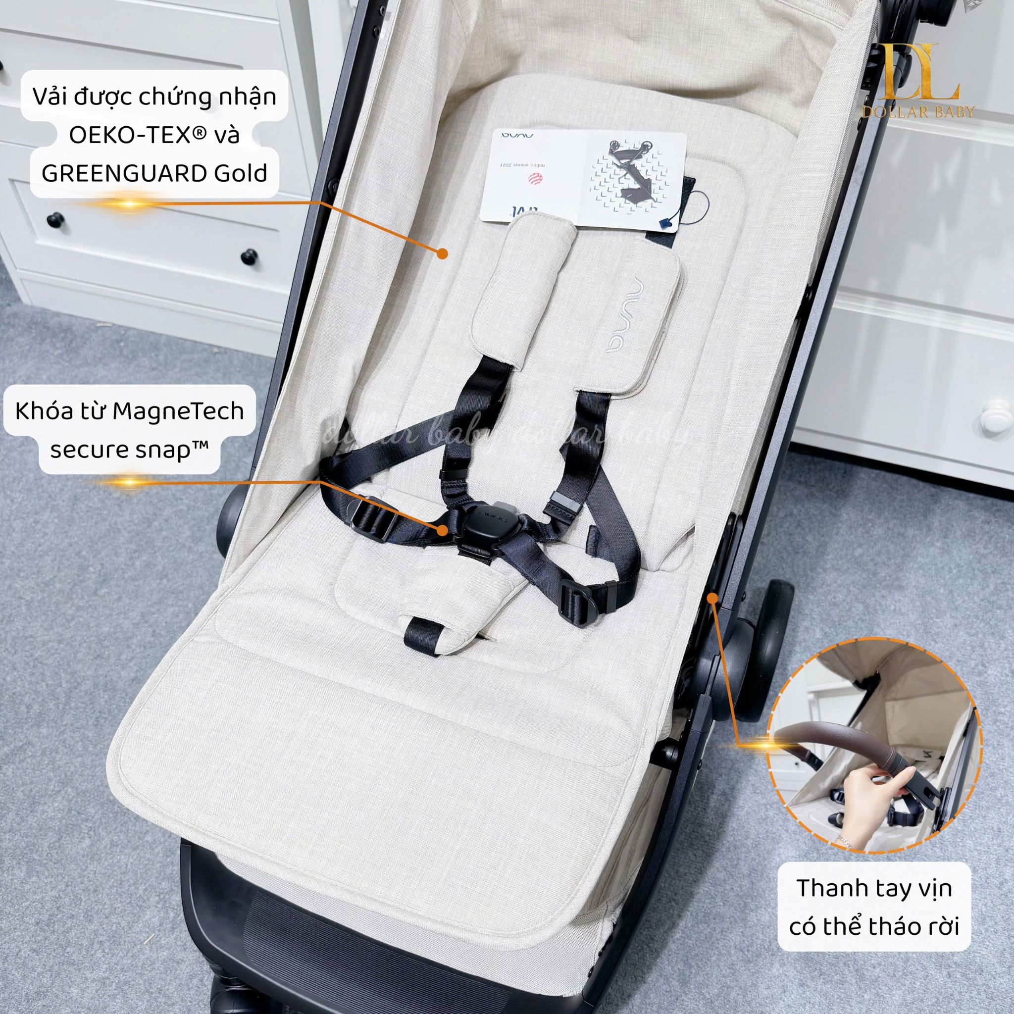  Xe đẩy gấp gọn Nuna Trvl 