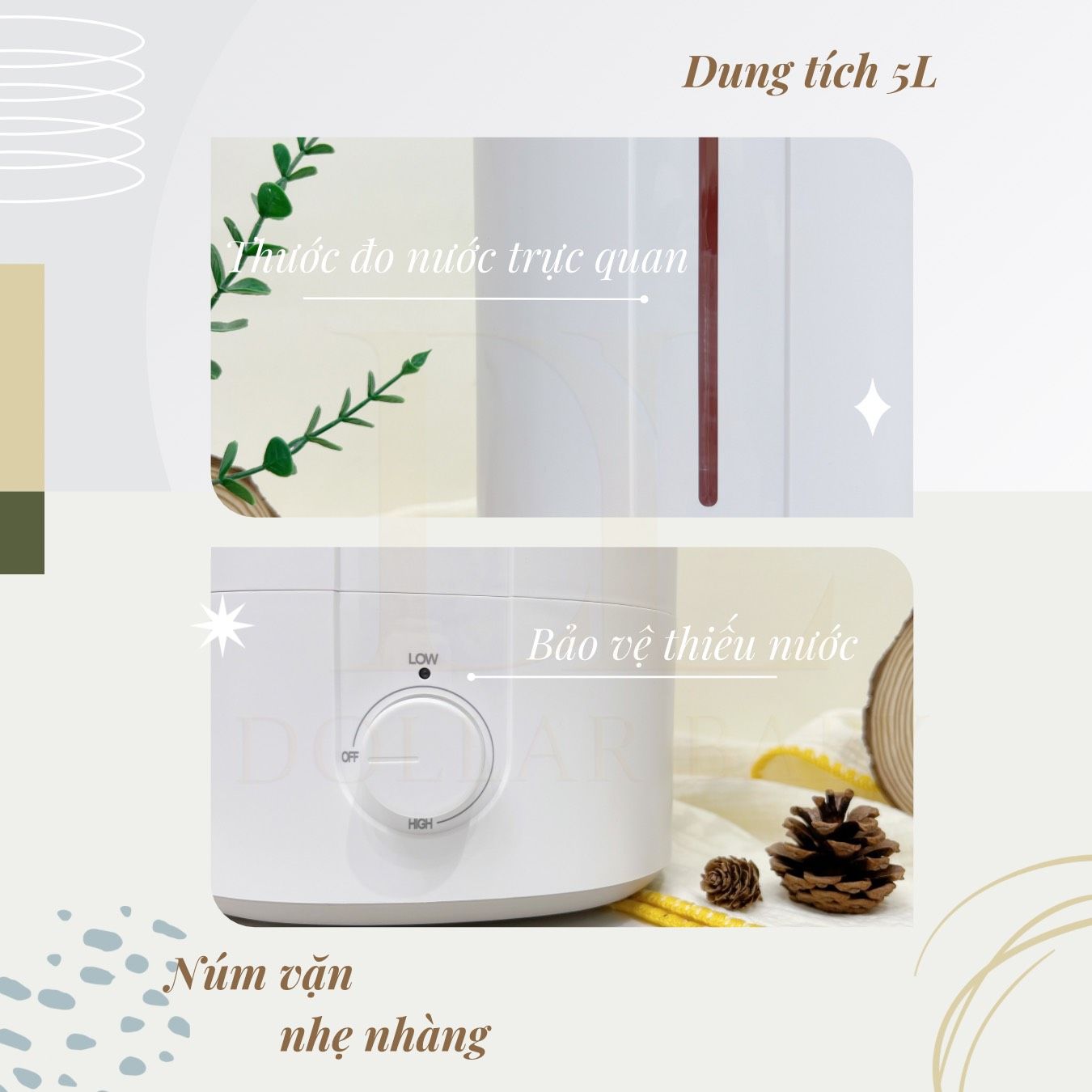  Máy Tạo Độ Ấm Bear / SB - TA50M - 5L 