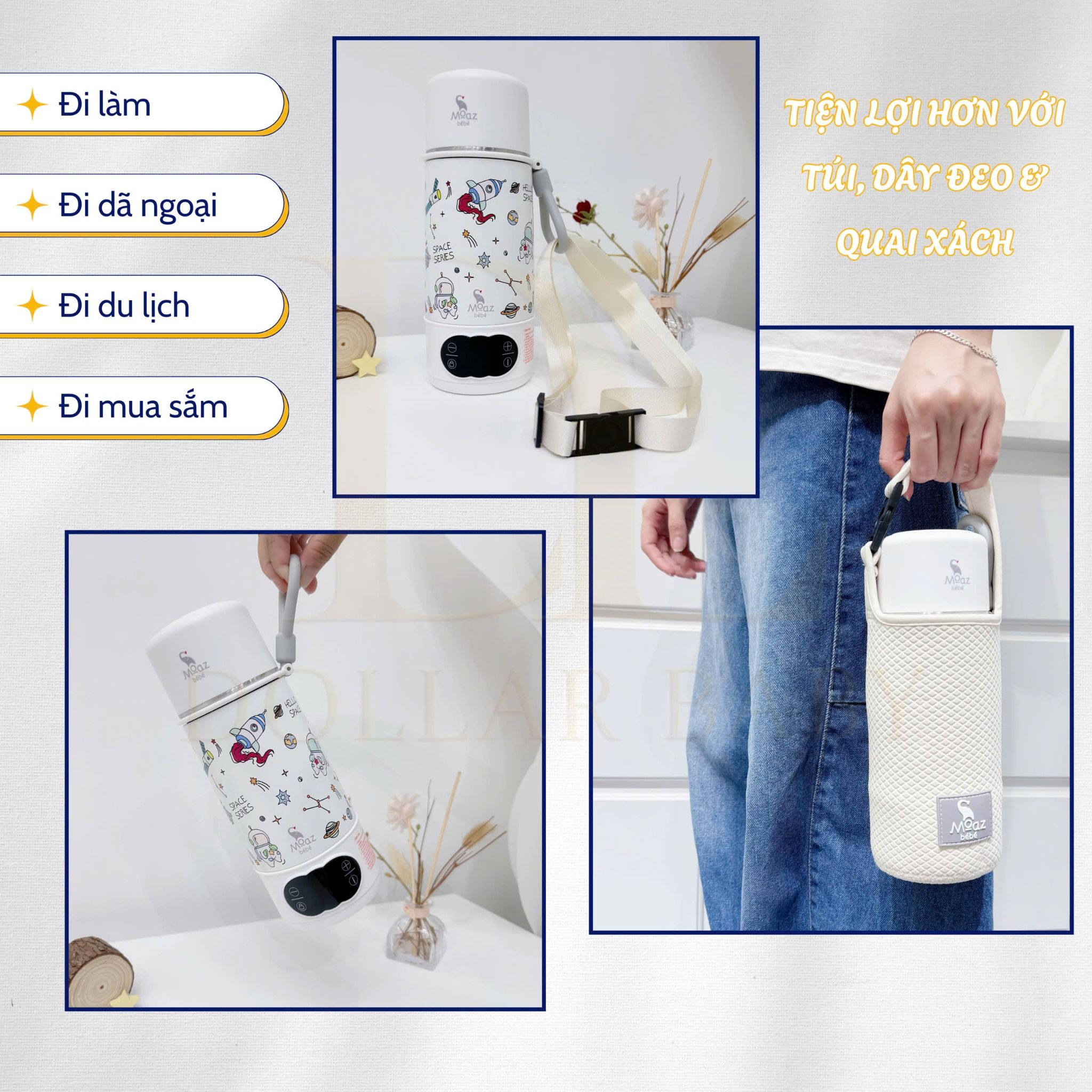  MOAZ BÉBÉ - Bình đun nước cầm tay - MB058 Universe 
