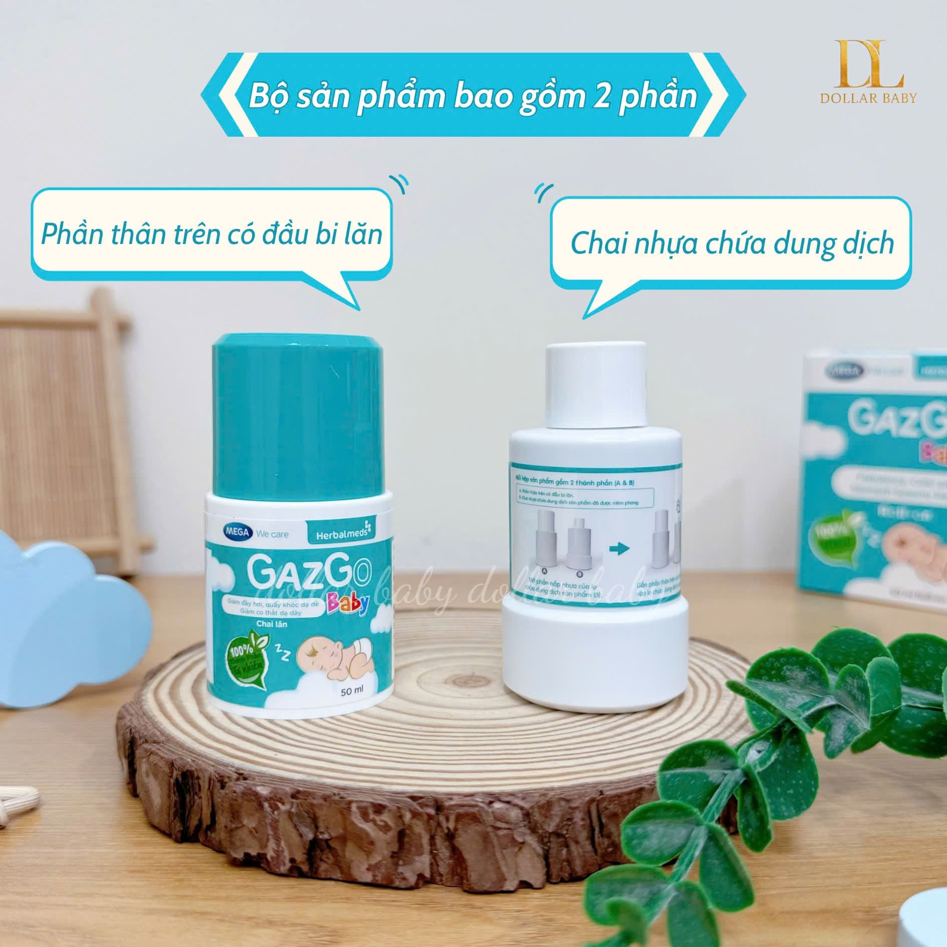  Chai lăn giảm đầy hơi GazGo Baby 
