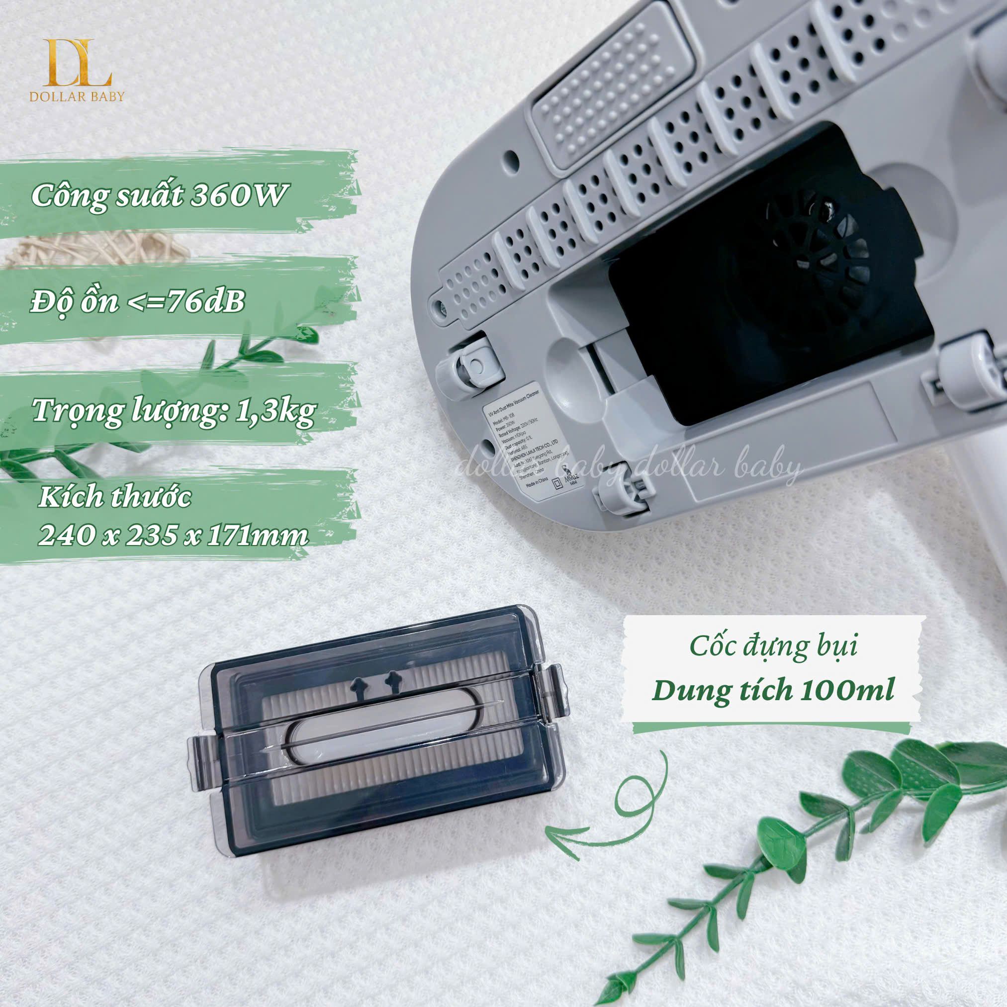  MOAZ BÉBÉ - Máy hút bụi giường nệm - MB108 