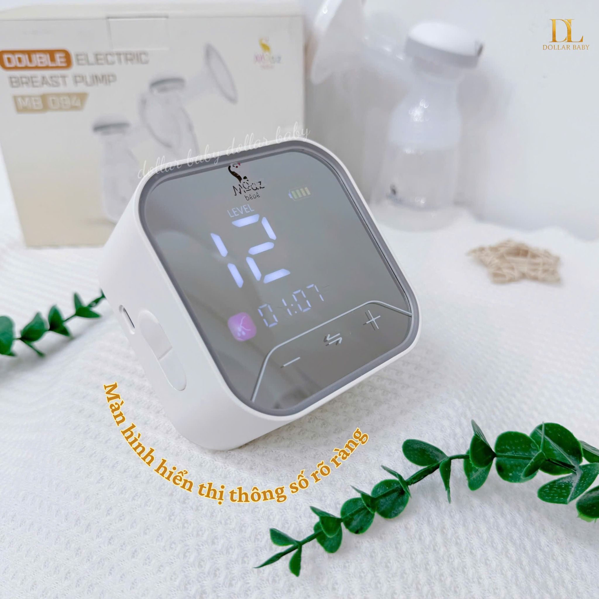  MOAZ BÉBÉ - Máy Hút Sữa Điện Đôi - MB094 