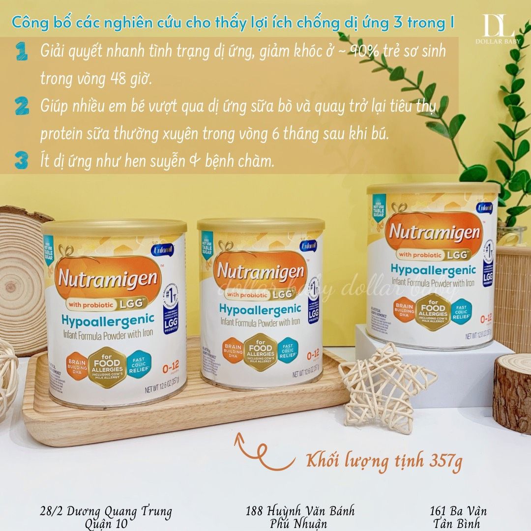  Sữa Enfamil Nutramigen từ 0-12 tháng tuổi dị ứng đạm sữa bò 
