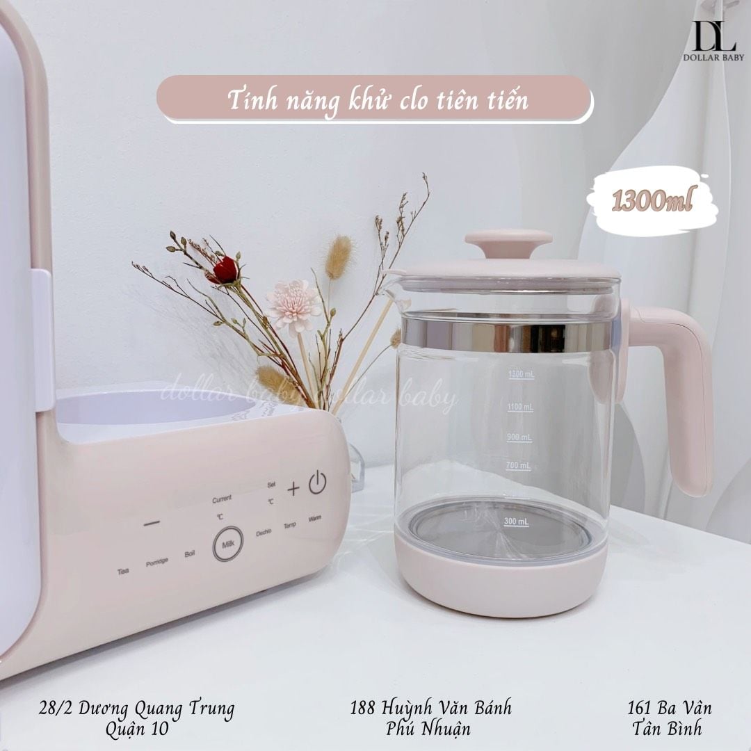  Máy Đun Nước Pha Sữa Đa Năng Và Tiệt Trùng UV SHAVI 