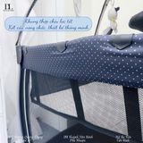  Giường cũi 6 in 1 Tiny Love Here I  Grow Activity Play Yard - Đen Ghi 