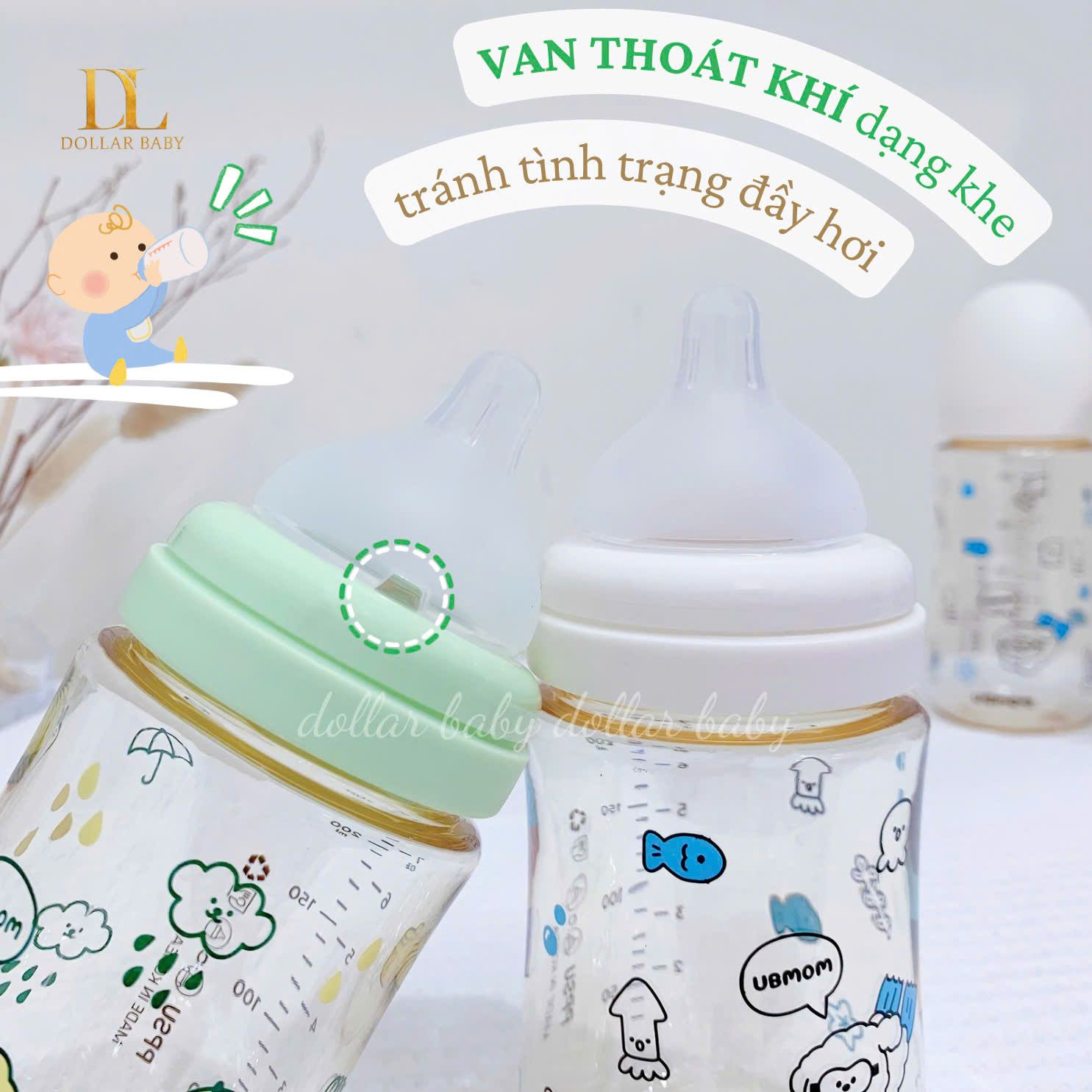  Bình sữa Ubmom - Mong's summer vacation 2024 ( PPSU ) 