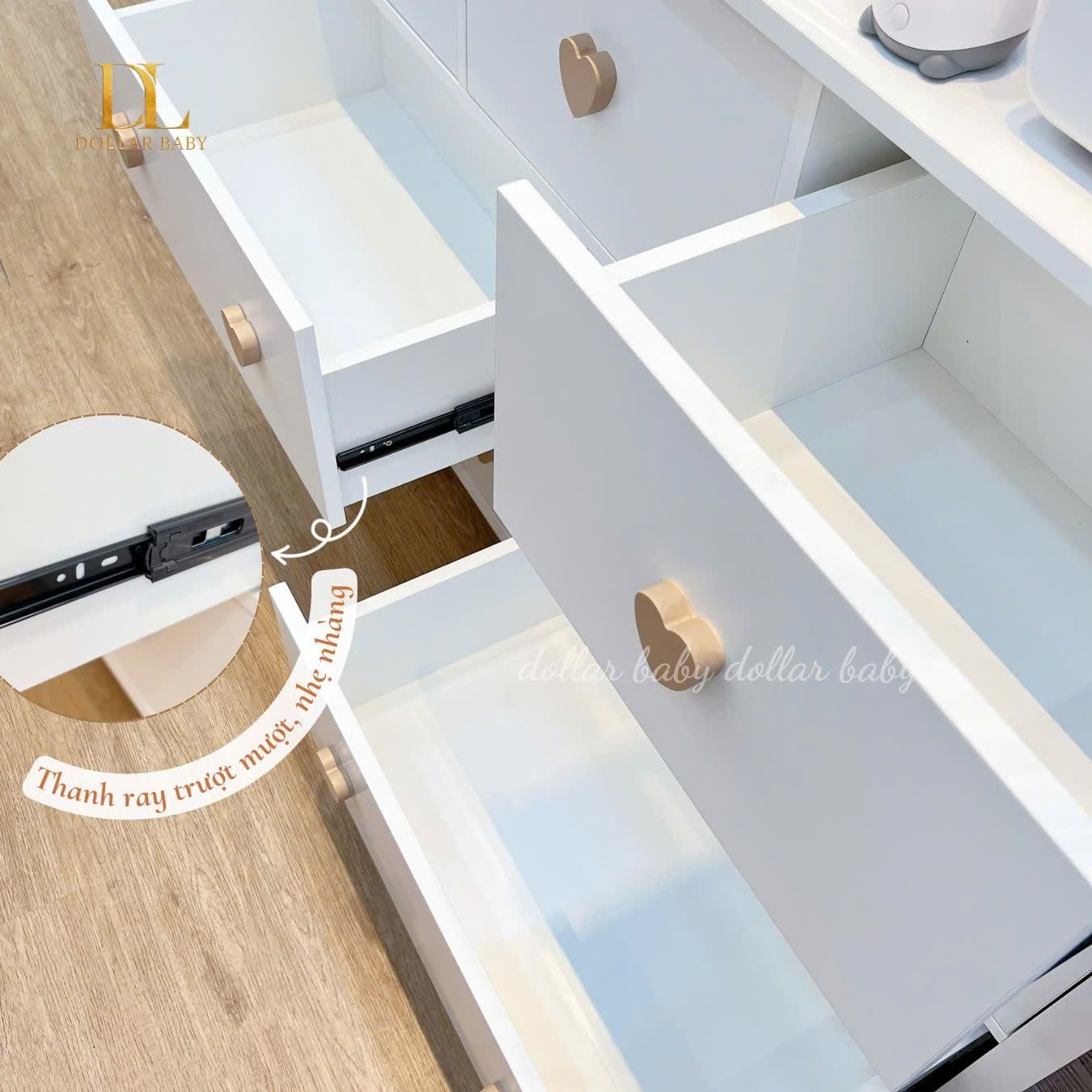  Tủ Gỗ Ngăn Kéo Trái Tim 