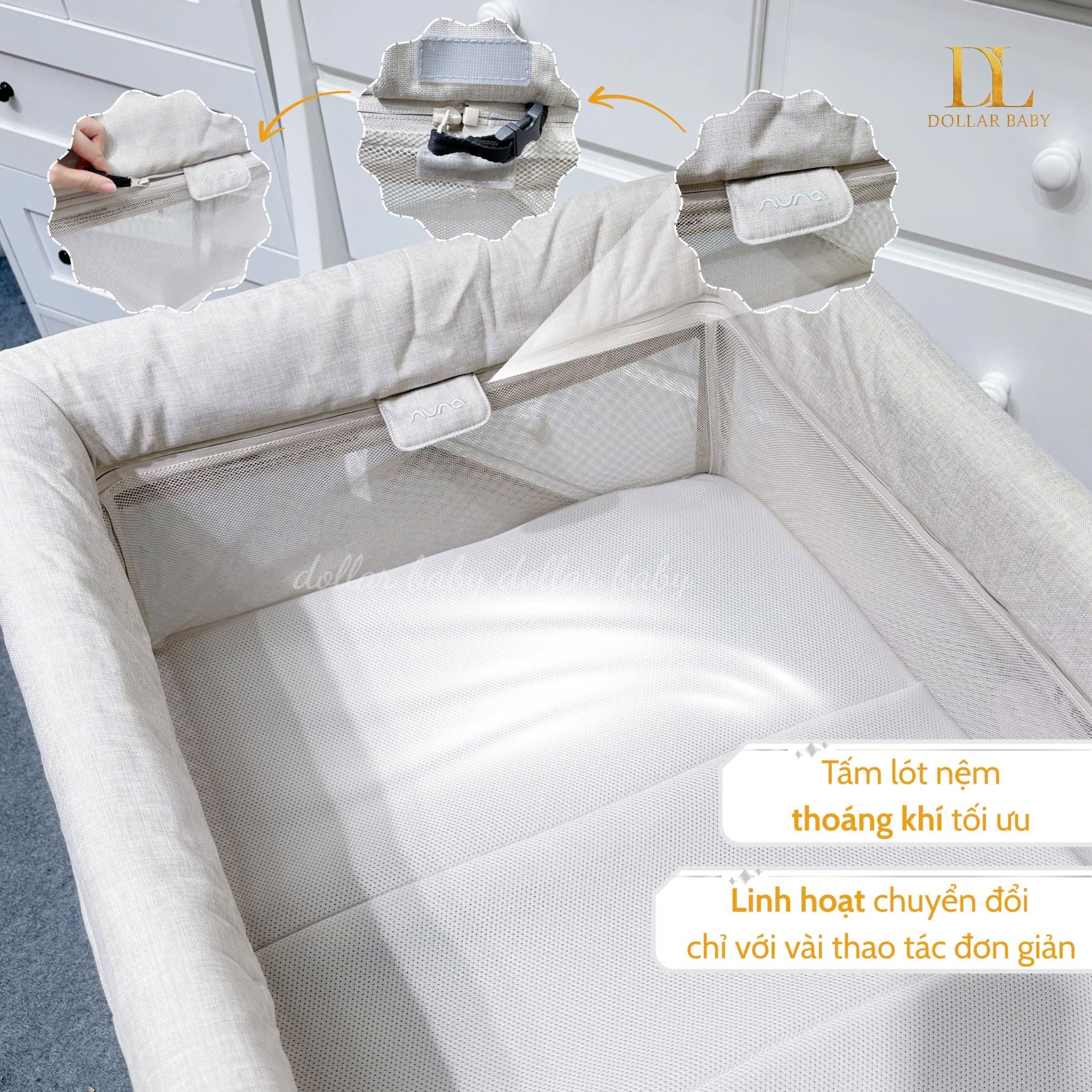  Cũi Vải Gấp Gọn Nuna Paal 