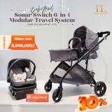  Xe đẩy tích hợp ghế ô tô Baby Trend Sonar Switch 6-in-1 Modular Travel System 