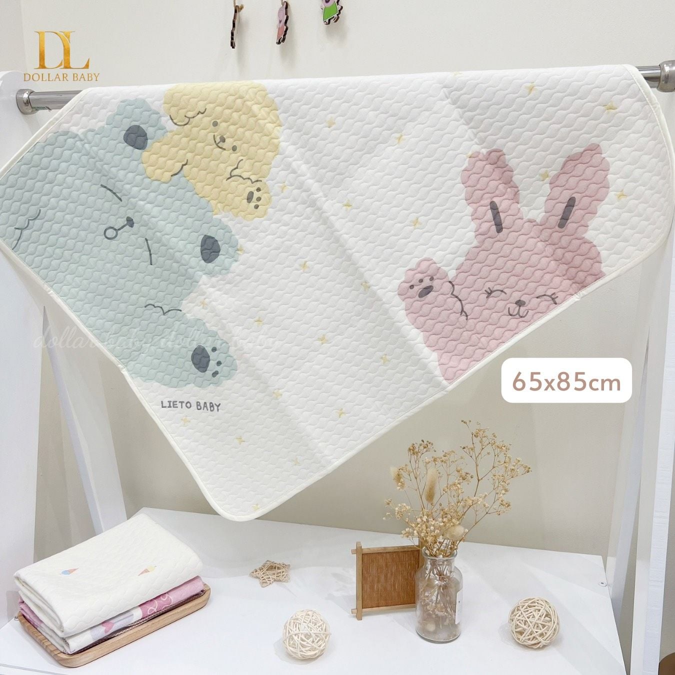  Lót Chống Thấm LIETO Hàn Quốc - ( 65 x 85 Cm ) 
