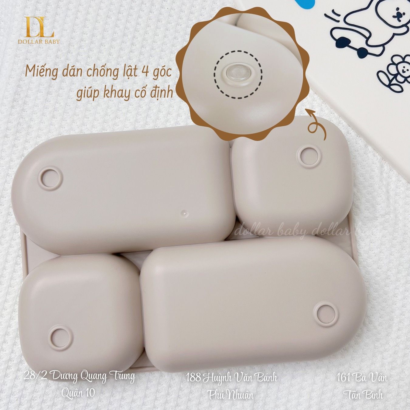  Khay Ăn Dặm Kèm Nắp Đậy Ubmom 