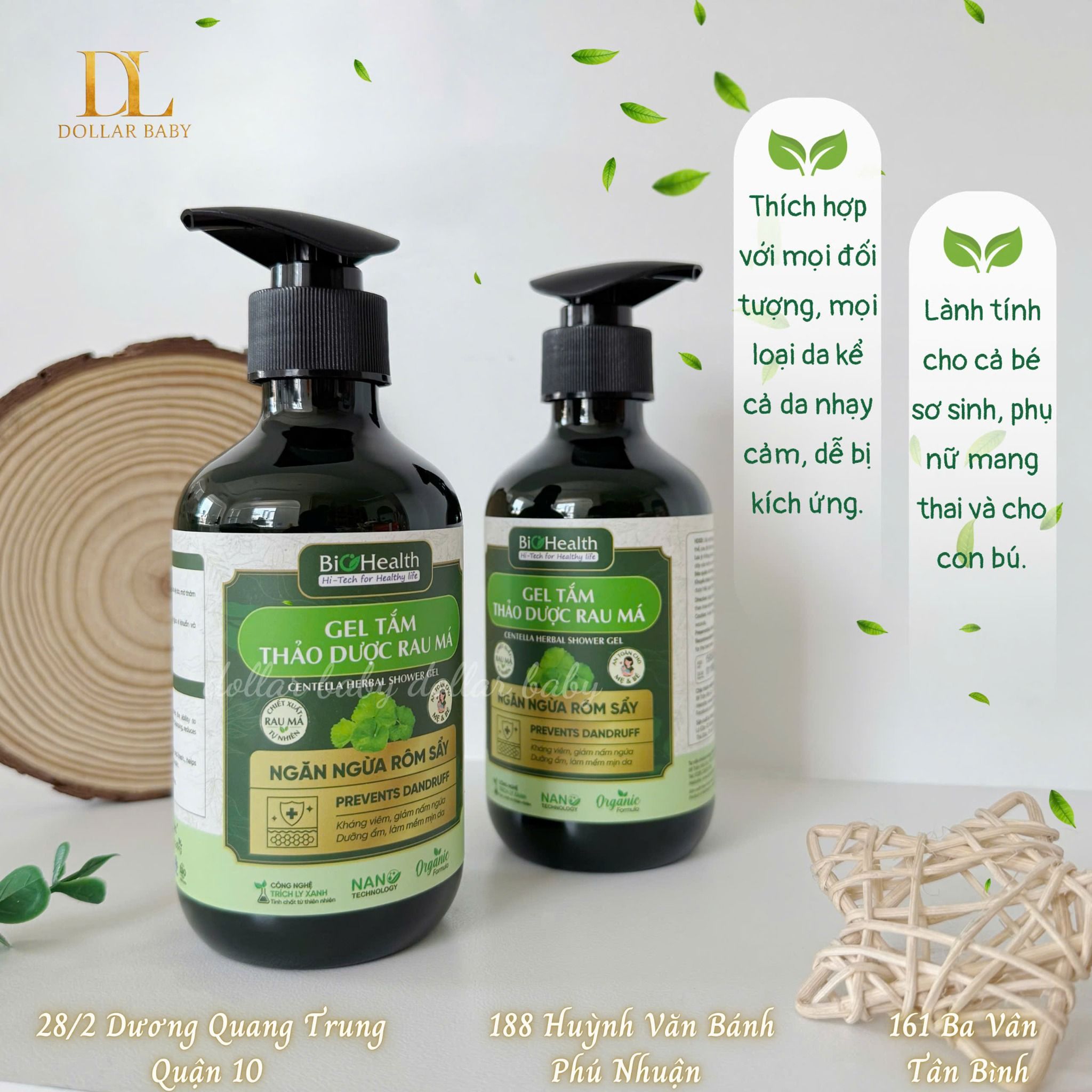  Gel Tắm Thảo Dược Rau Má BIOHEALTH 