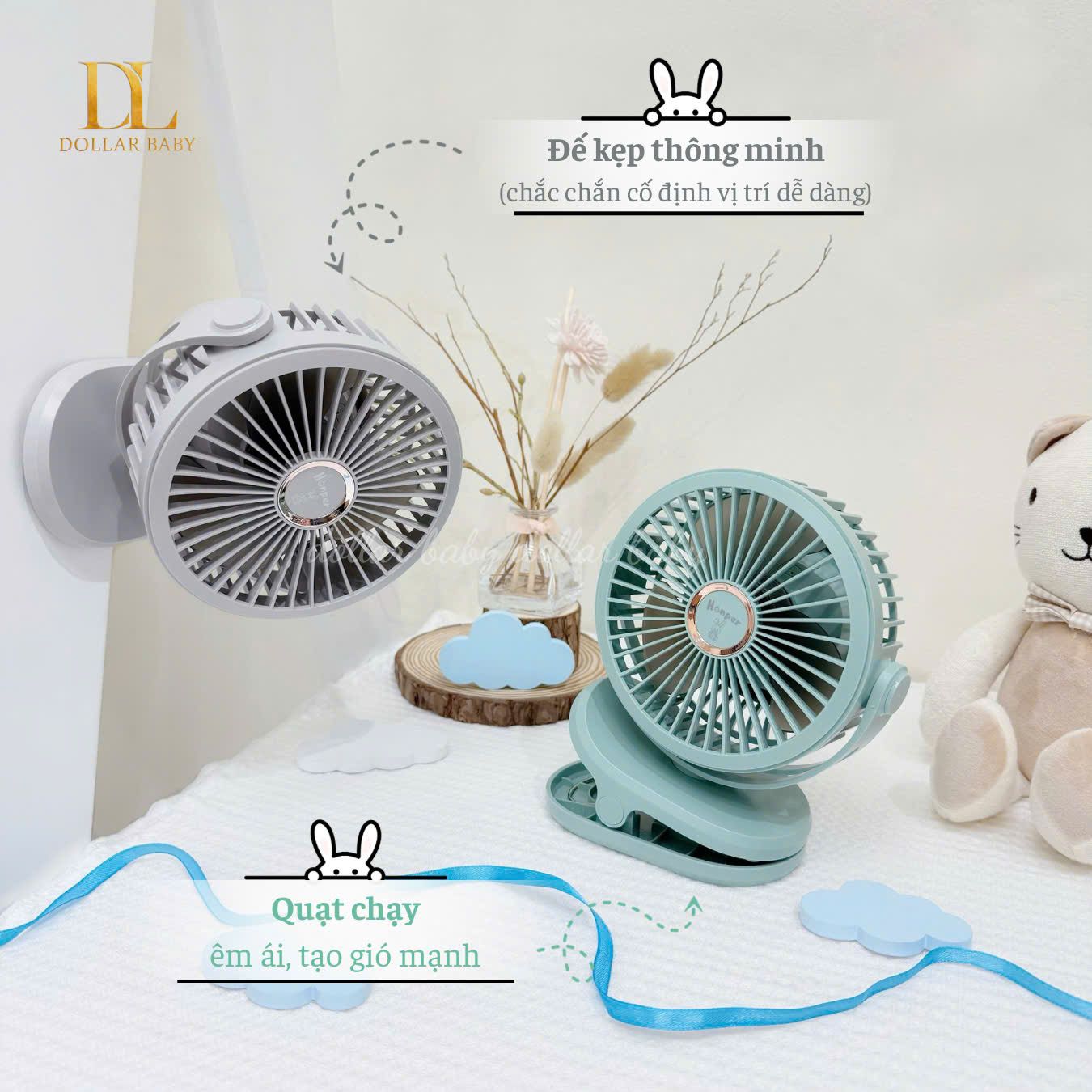  Quạt Sạc Tích Điện Honper  HP2301 