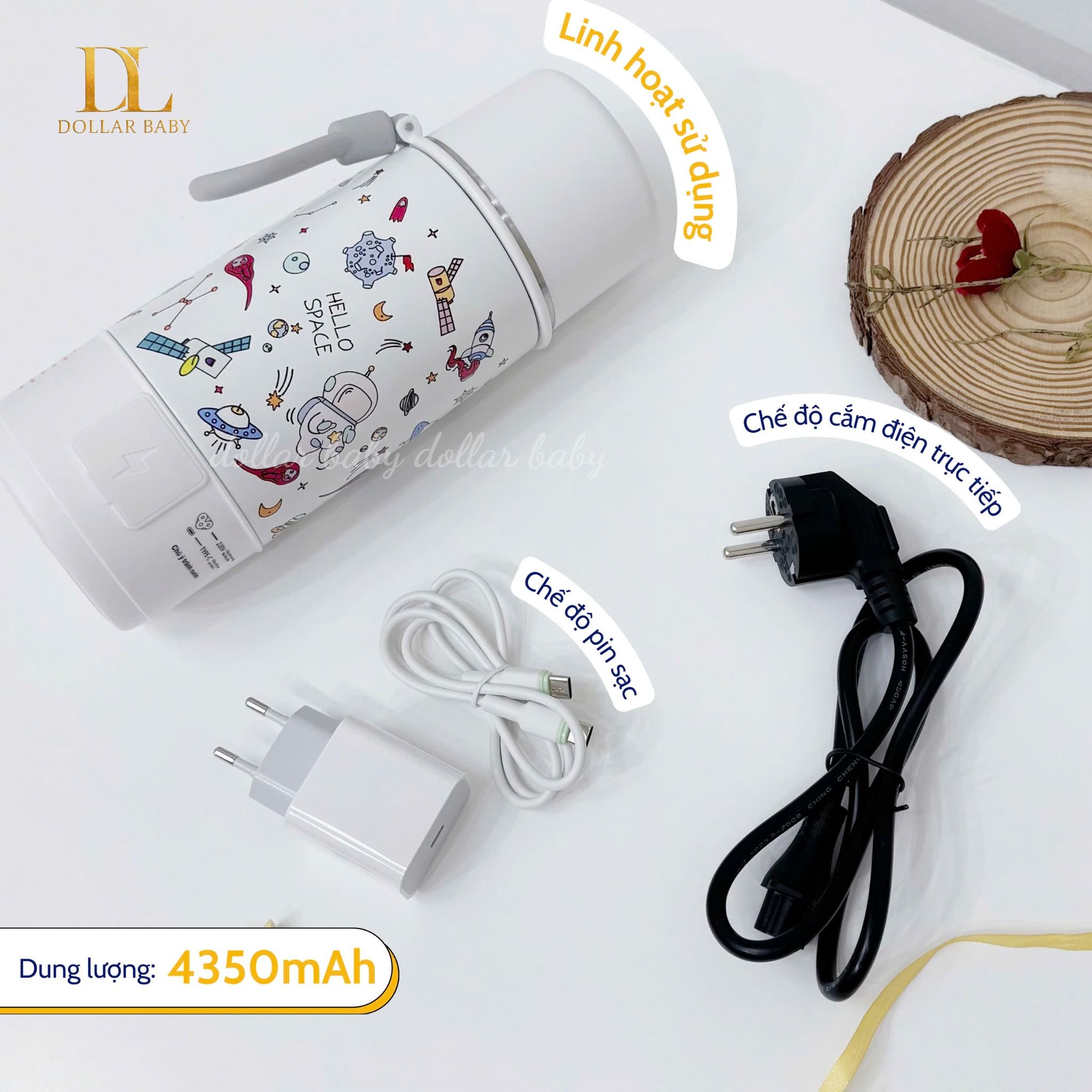  MOAZ BÉBÉ - Bình đun nước cầm tay - MB058 Universe 